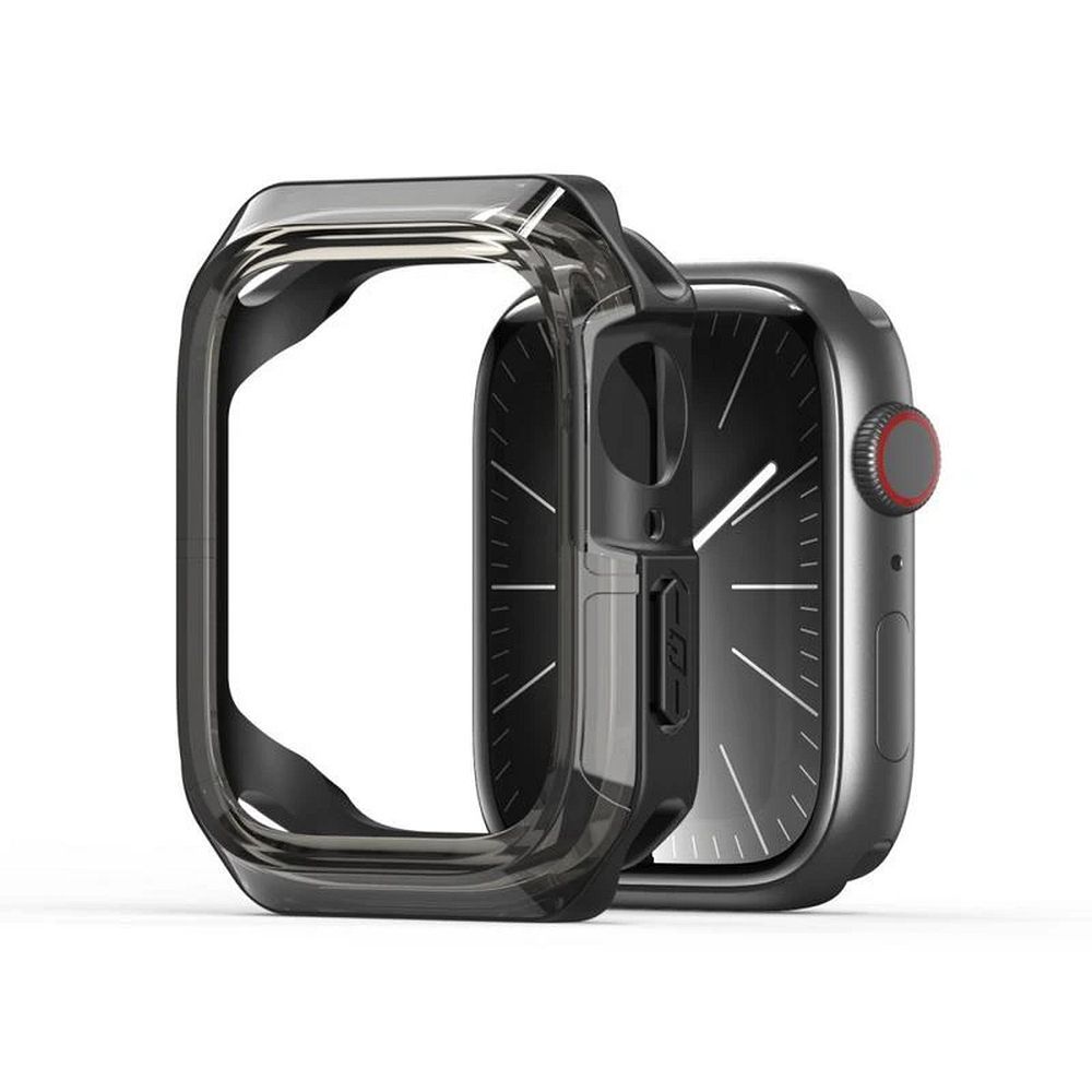 DUX DUCIS dėklas TAMO Apple Watch 10 serijai 46 mm skaidrus su juodu