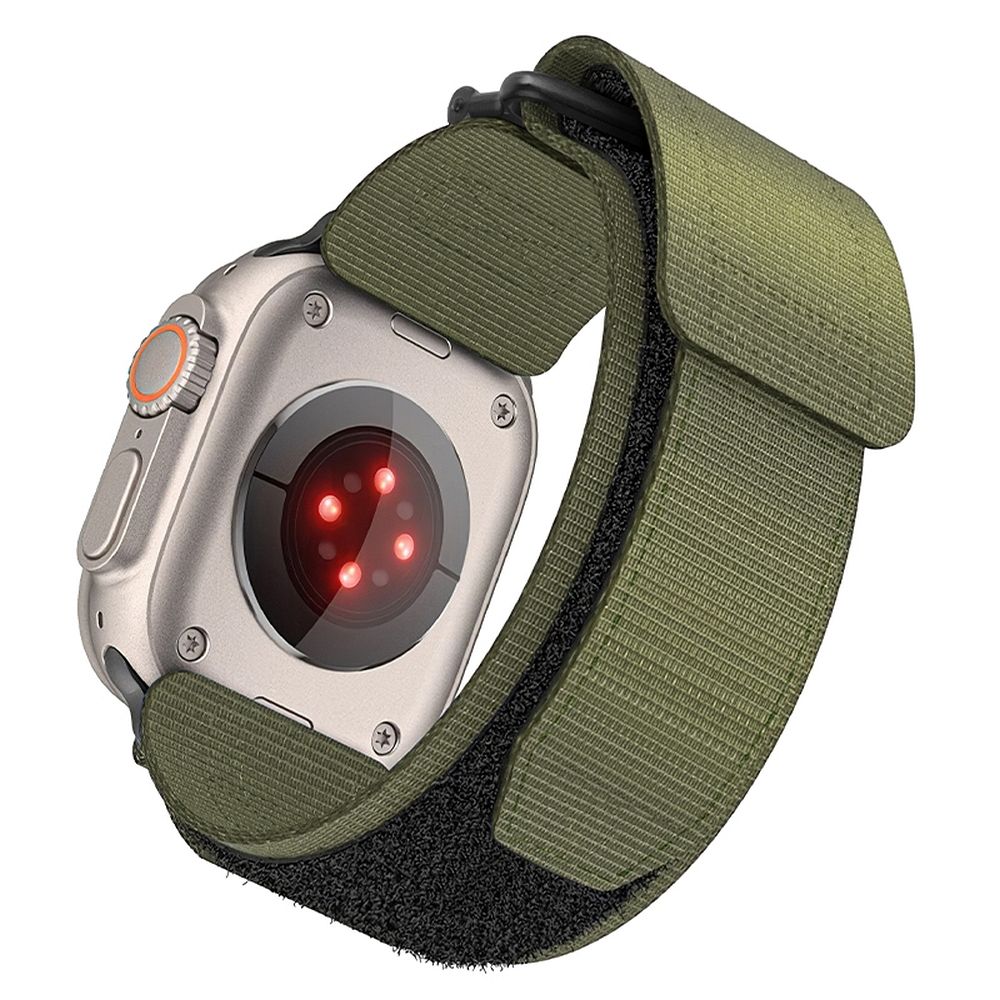 FORCELL F-DESIGN FA05 nailoninis dirželis APPLE laikrodžiui 38 / 40 / 41 mm žalias