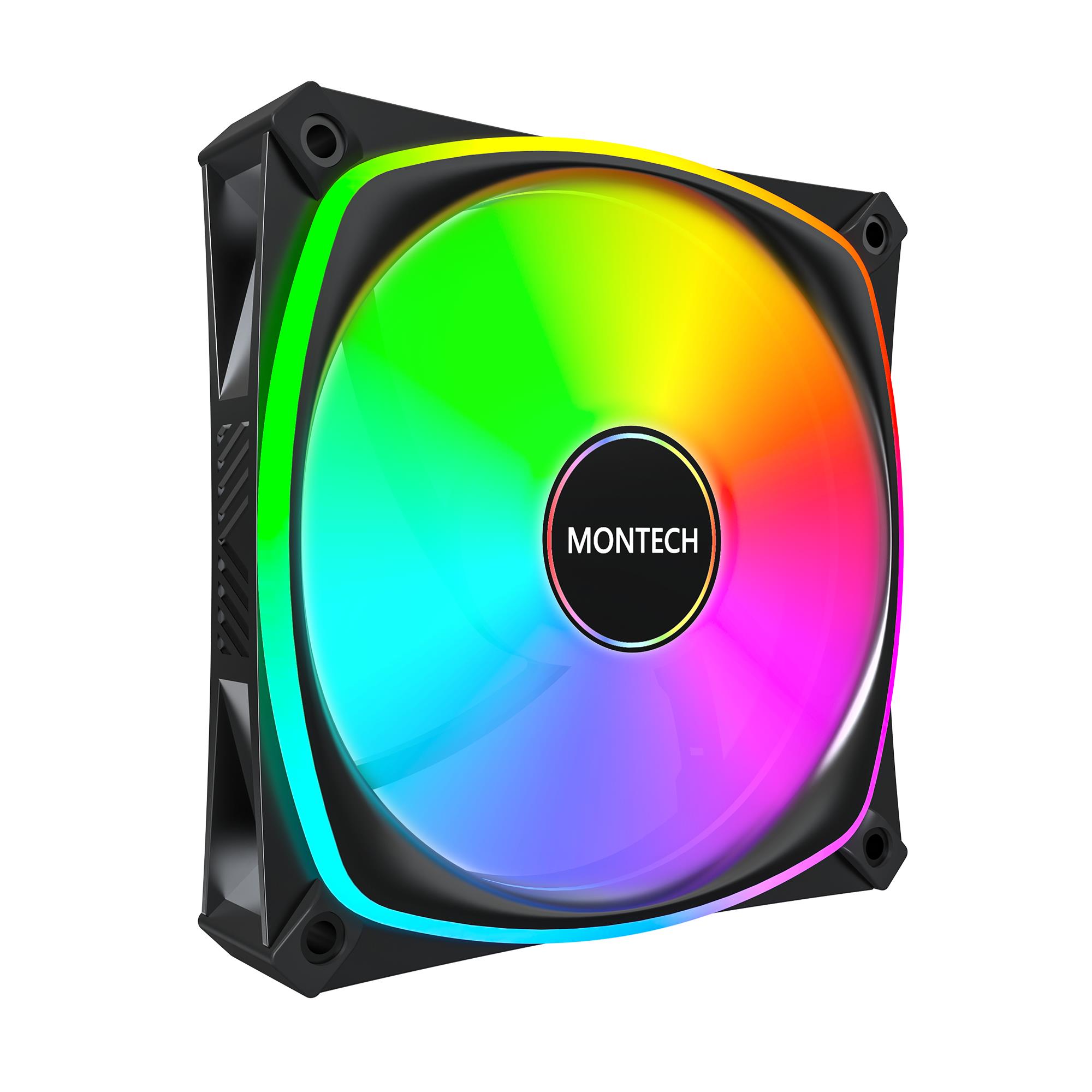 Korpuso ventiliatorius 120mm RX120 Pro Juodas Montech