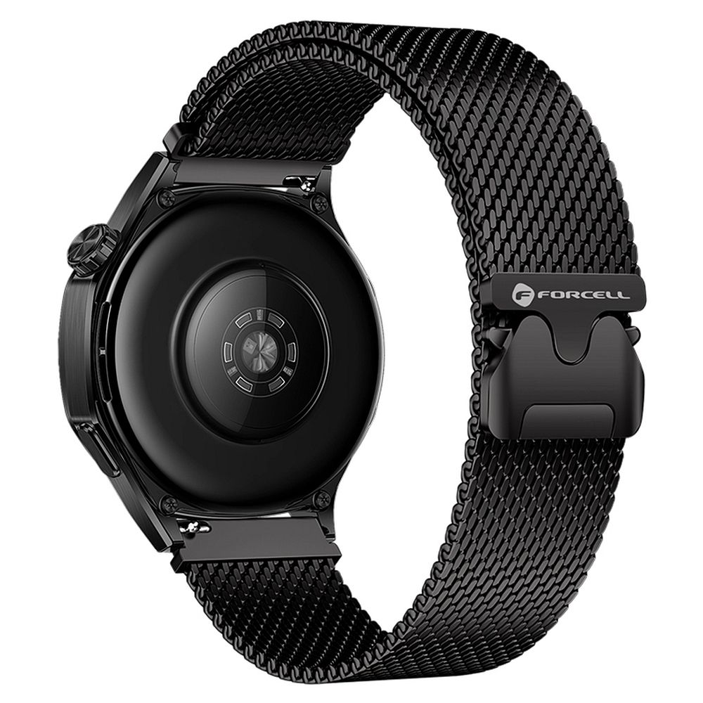 FORCELL F-DESIGN FS10 nerūdijančio plieno dirželis SAMSUNG Watch 22 mm juodas