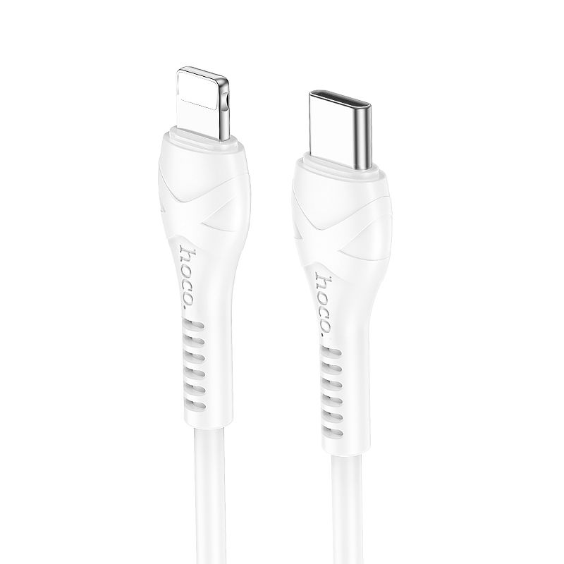 Kabelis USB C į Lightning Hoco PD 27W 1 m X37 baltas
