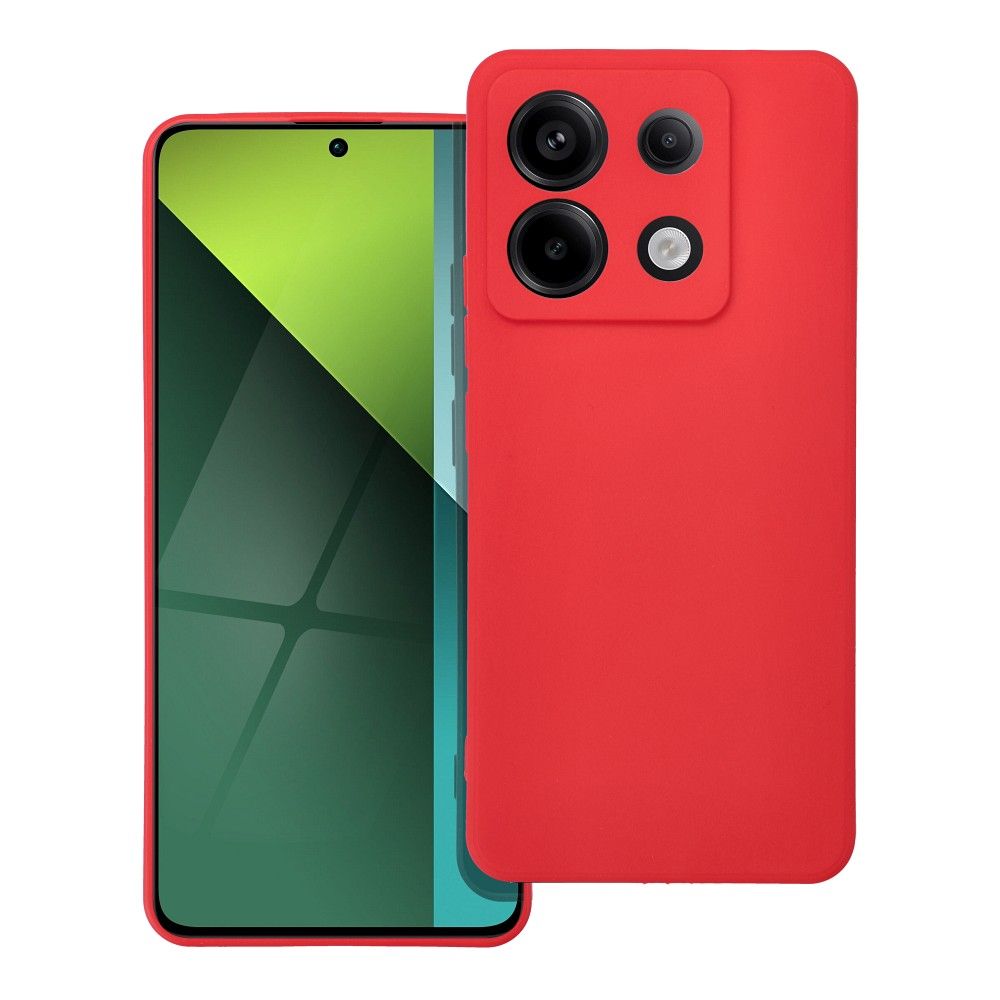 Minkštas dėklas telefonui XIAOMI Redmi Note 13 Pro 5G raudonas
