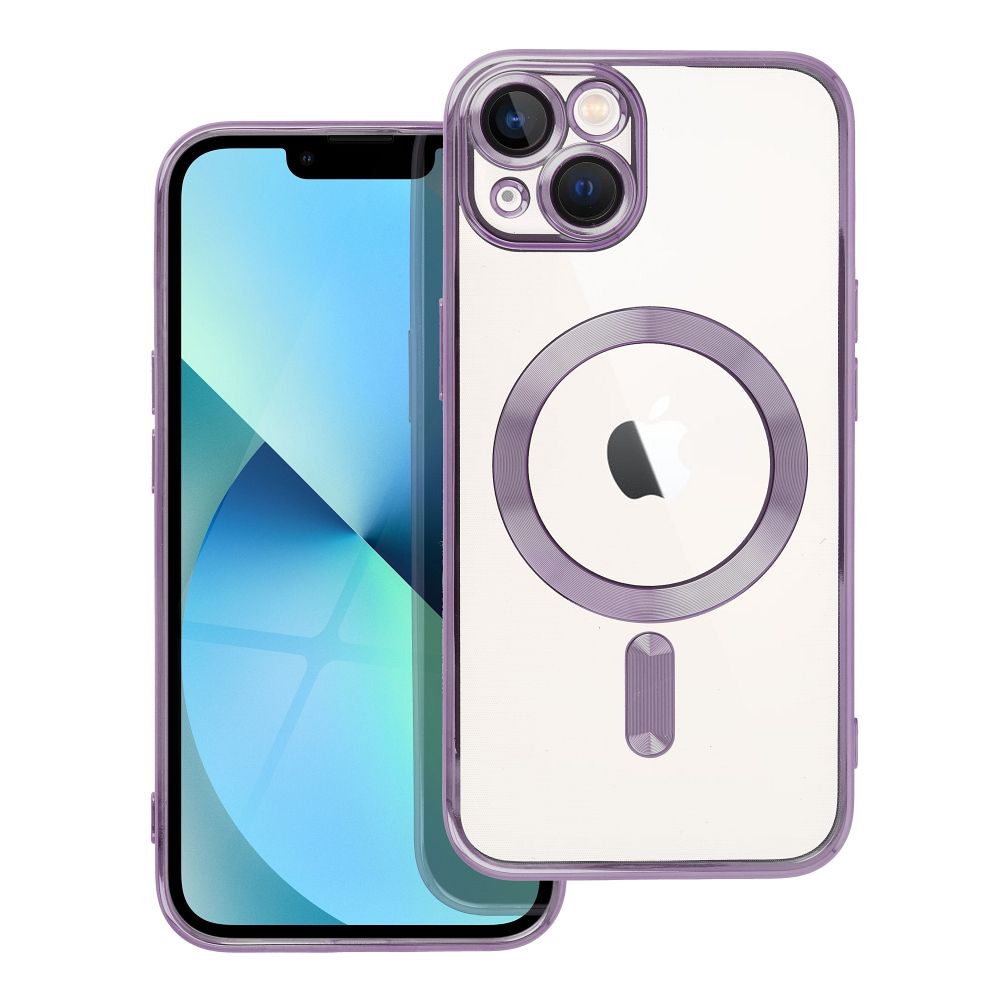 ELECTRO MAG COVER Dėklas telefonui IPHONE 13 (m) suderinamas su MagSafe - violetinis