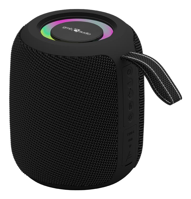 Portable Speaker|GEMBIRD|Juodas|Portable/Belaidis|Bluetooth|SPK-BT-LED-05-BK