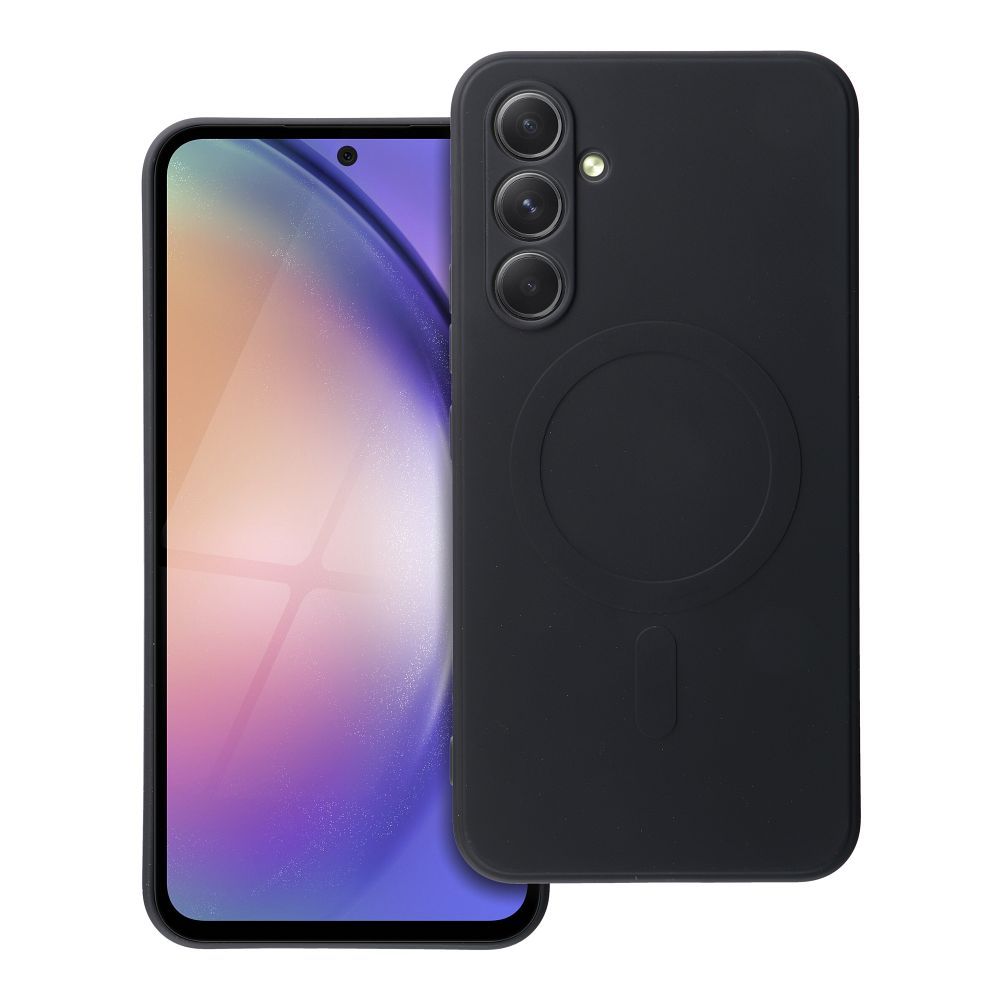 SILICONE MAG COVER dėklas telefonui suderinamas su Magnetiniu SAMSUNG A54 juoda