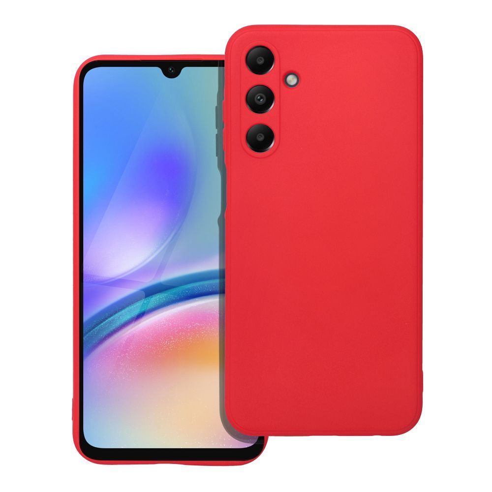 Minkštas dėklas telefonui Samsung A25 5G raudonas