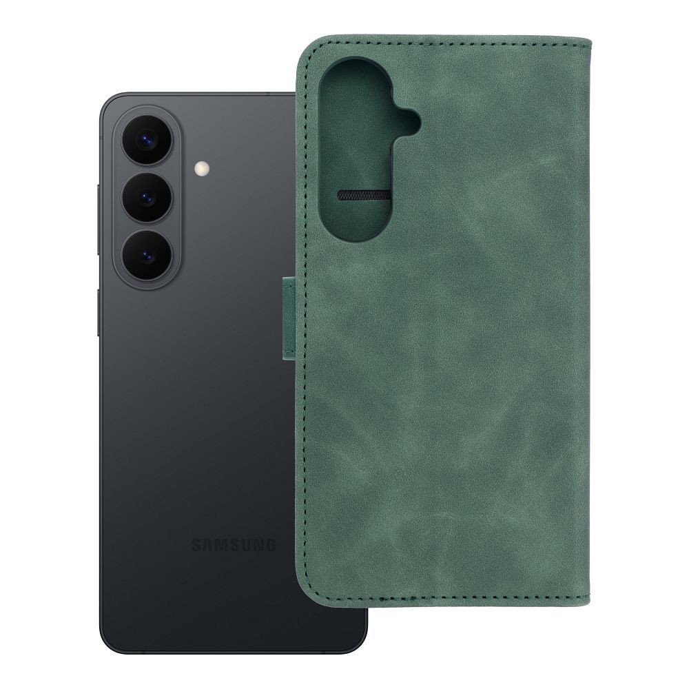 TENDER knyginis dėklas telefonui SAMSUNG S26 Edge žalias