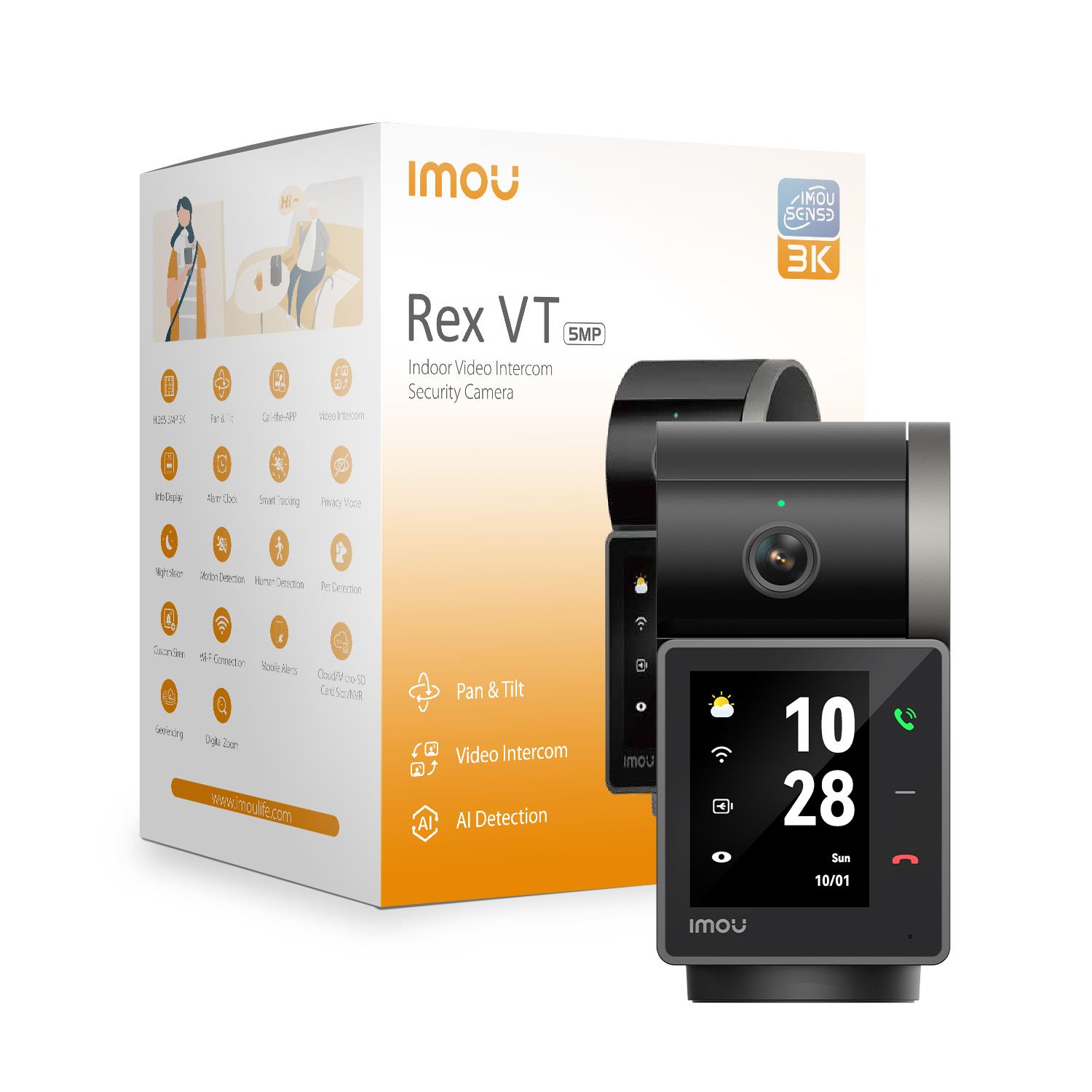 Imou belaidė kamera 5MP Rex VT IPC-S2VBP