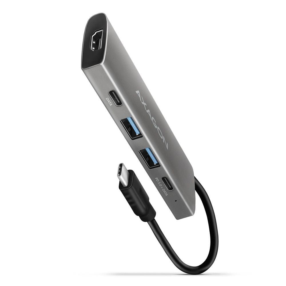 USB-C šakotuvas 5in1 0.13m HMC-5G21 Axagon
