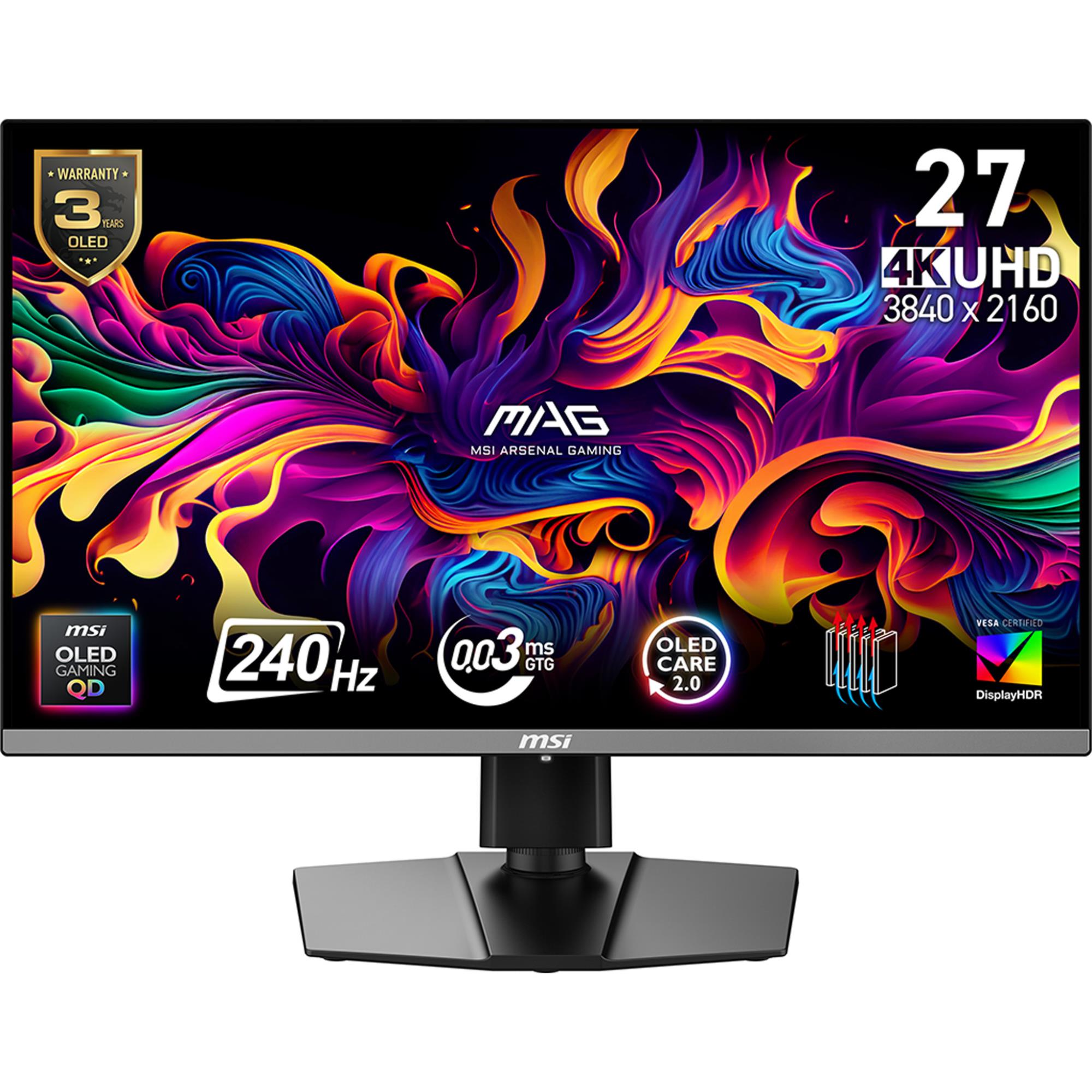 Monitorius MSI 26.5" 3840x2160 4K Ultra HD QD-OLED