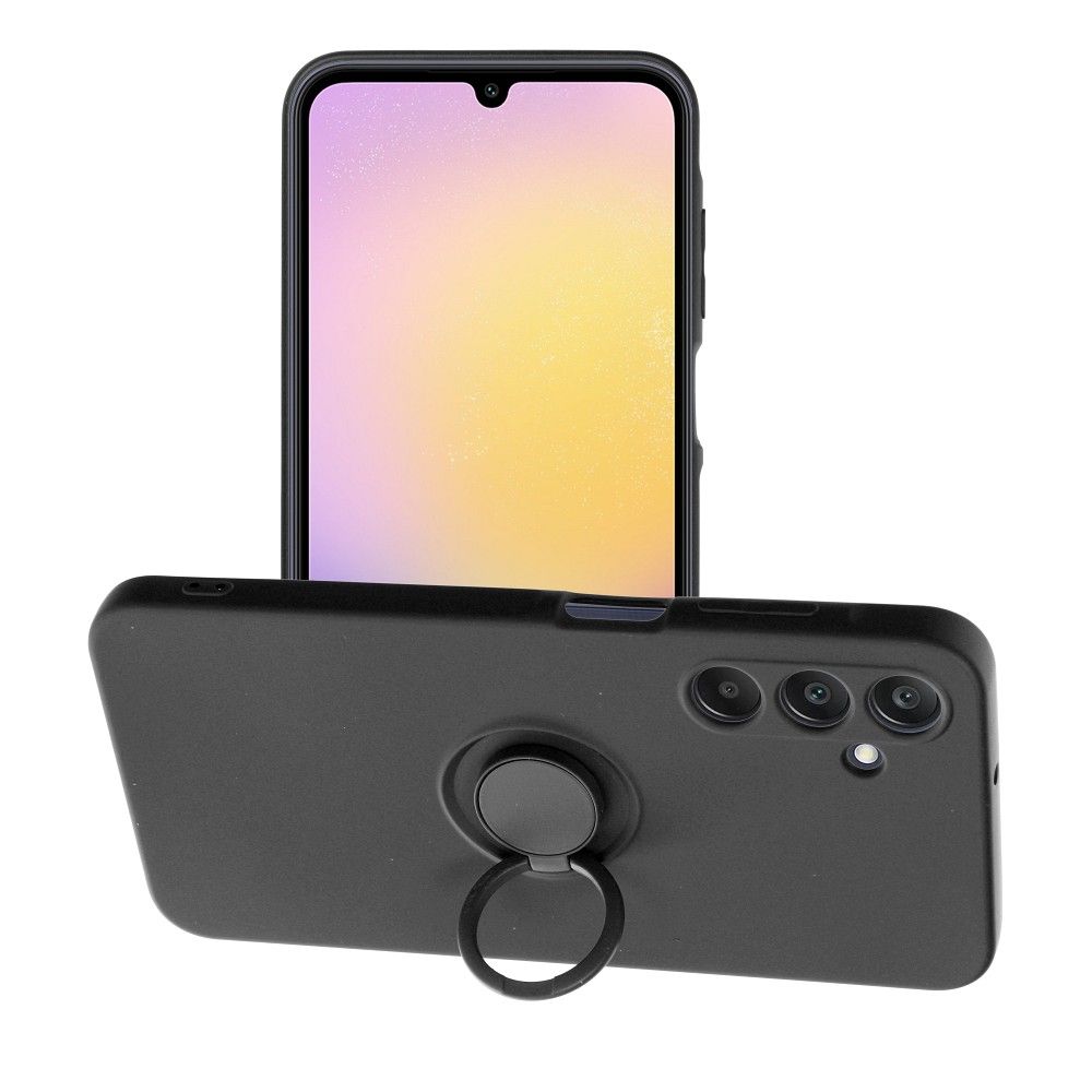 SILIKONINIS ŽIEDAS dėklas telefonui SAMSUNG A25 5G juodas