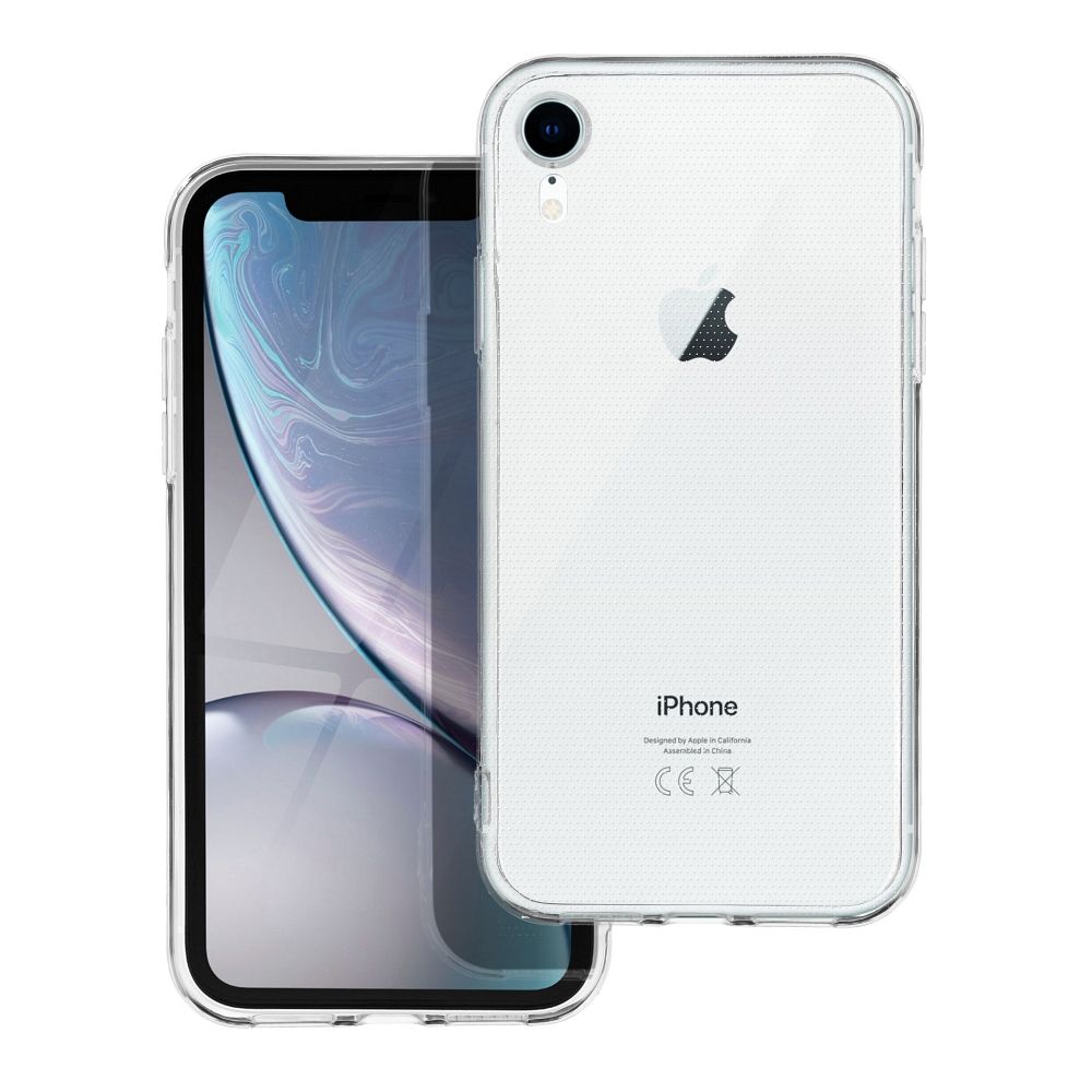 Dėklas telefonui 2 mm skaidrus skirtas IPHONE XR (kameros apsauga)
