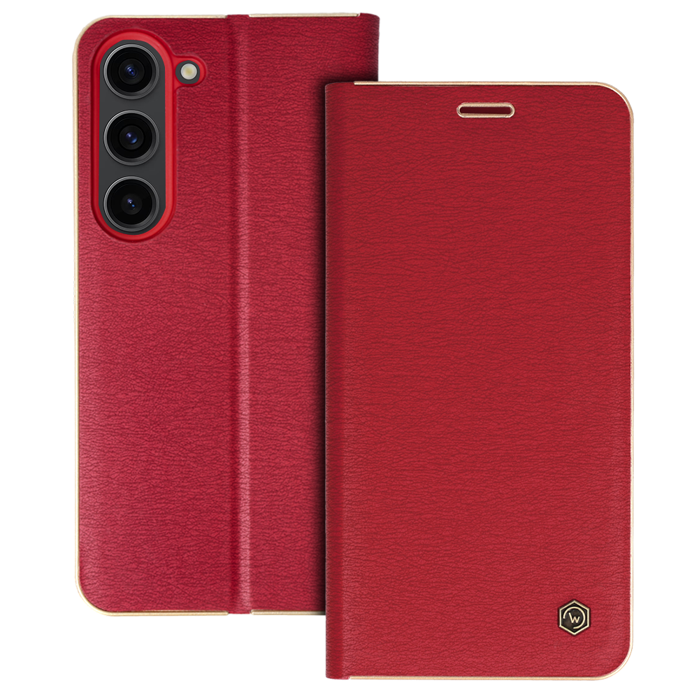 Wonder Frame dėklas telefonui Samsung Galaxy S24 Ultra raudonas