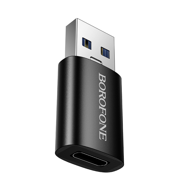Borofone adapteris BV26B - USB į Type C - juodas