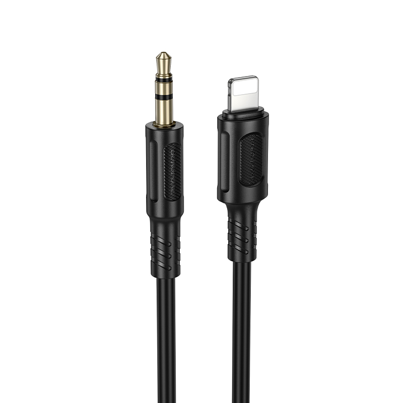 Borofone AUX laidas BL25 Nice - Lightning į jack 3,5mm - 1 metras juodas