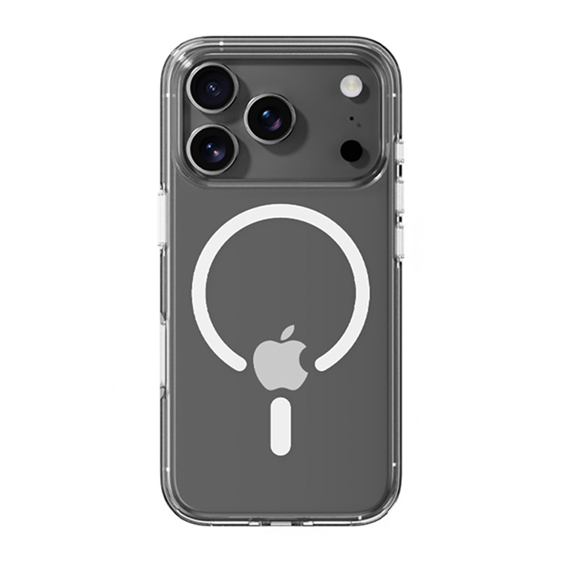 Rock Crystal Shield Serijos Magnetinis Dėklas Iphone 17 Pro permatomas