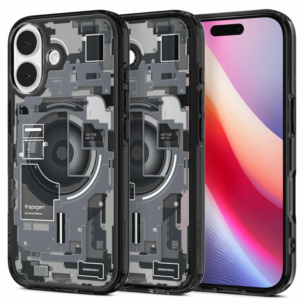 Spigen Ultra Hybrid Magnetinis dėklas telefonui iPhone 17 Zero One - juodas