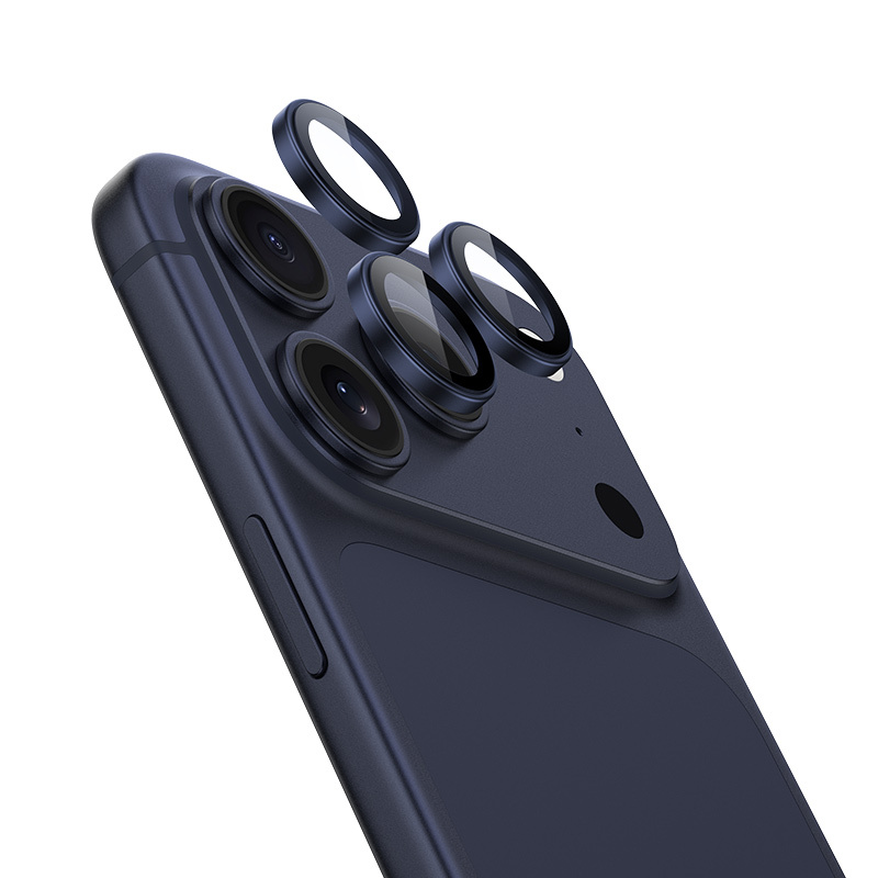 Benks grūdintas stiklas Glass Warrior Lens Protector kamerai iPhone 17 Pro/17 Pro Max (3 lęšiai) mėlynas