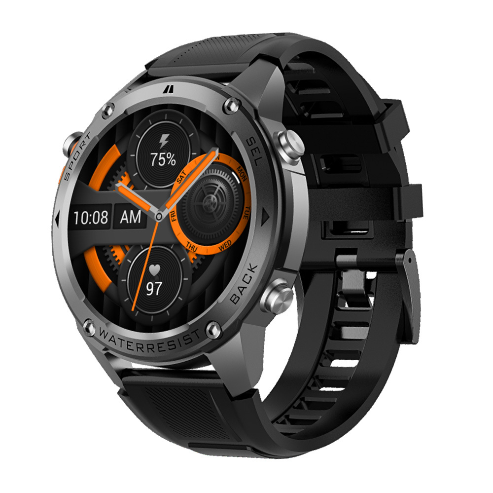 Blavec išmanusis laikrodis M-03 Predator AMOLED GPS balso skambučiai (SWM03-GP) grafito spalvos + 1 dirželis