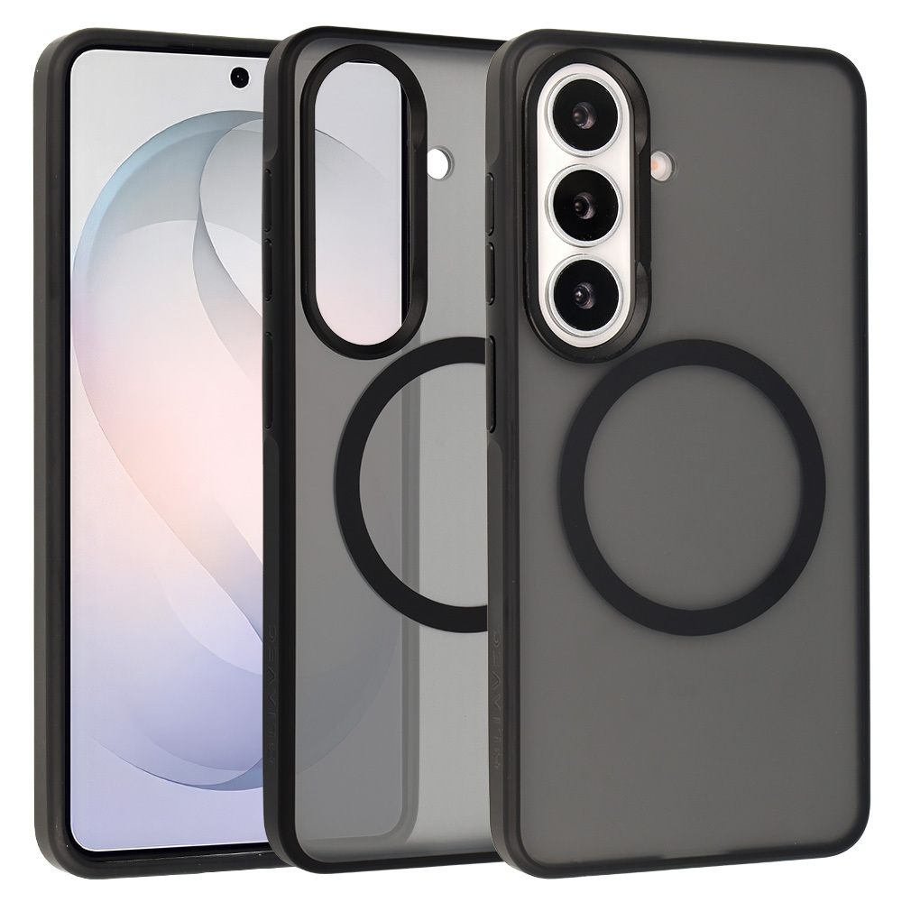 Liavec Soft Dėklas Metal Frame for Samsung Galaxy S26 juodas