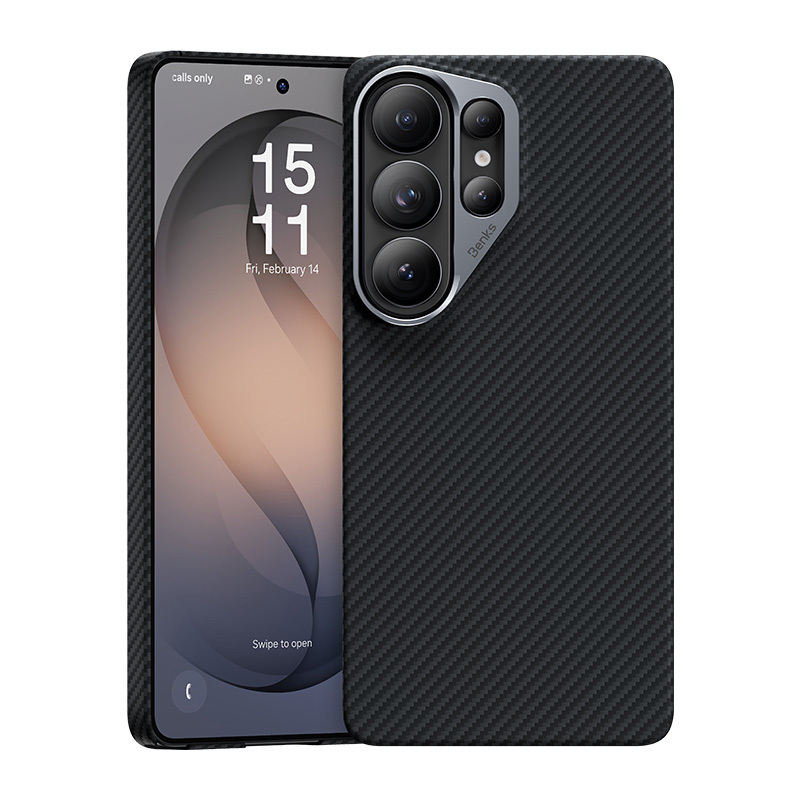 Benks Magnetic Armor Air Kevlar Dėklas Metal Frame 600D (J050) for Samsung Galaxy S26 Ultra juodas