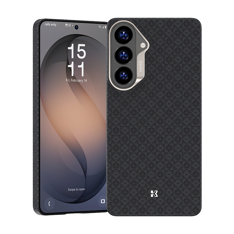 Benks Magnetic Armor Air Armor Grid Kevlar Dėklas Metal Frame 600D (E048) for Samsung Galaxy S26 juodas