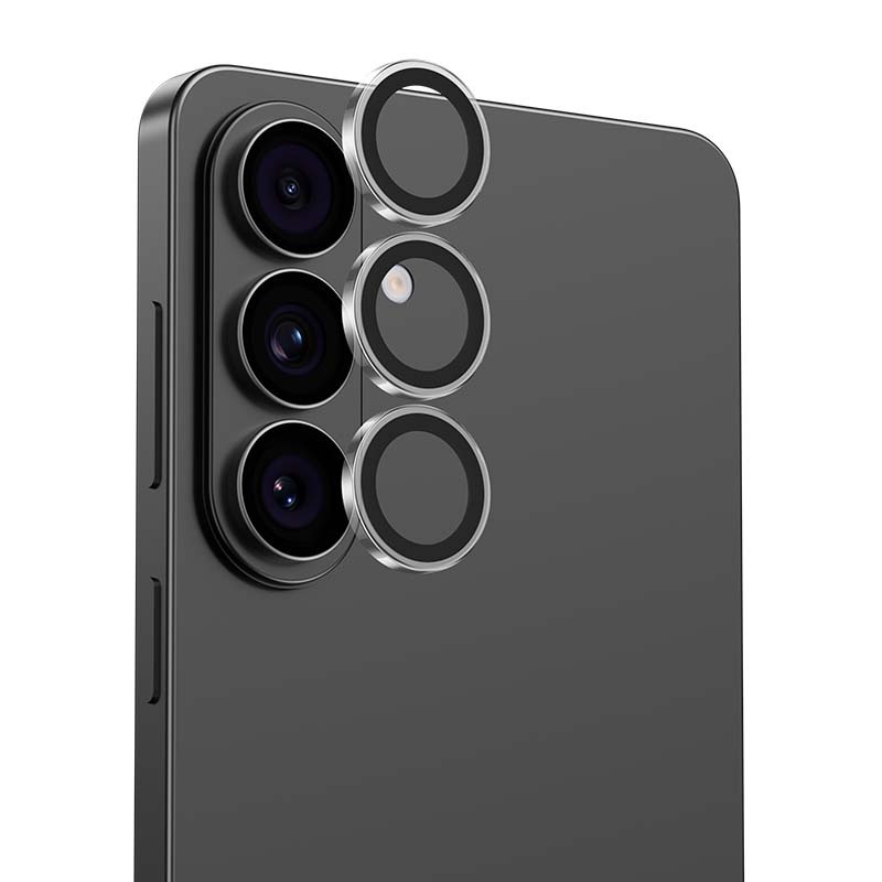 "Benks" grūdinto stiklo stiklas "Warrior Lens Protector" kameros apsauga "Samsung Galaxy S26/S26 Plus" (3 vnt.), skaidrus