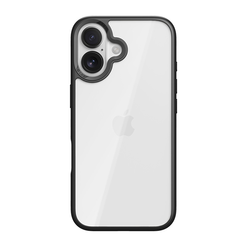 Rock Guard Lens Protection Series Dėklas for Iphone 17 skaidrus-juodas