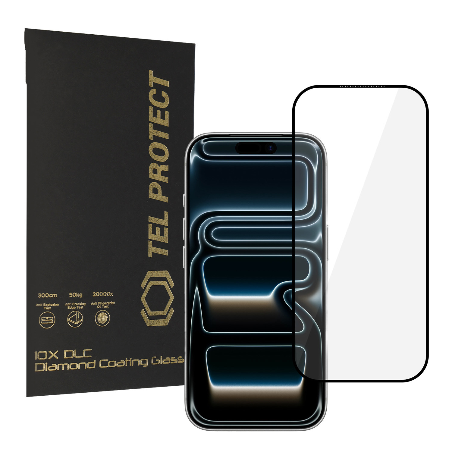 Tel Protect 10X HD DLC Diamond Coating grūdintas stiklas skirtas iPhone 17 Pro Max
