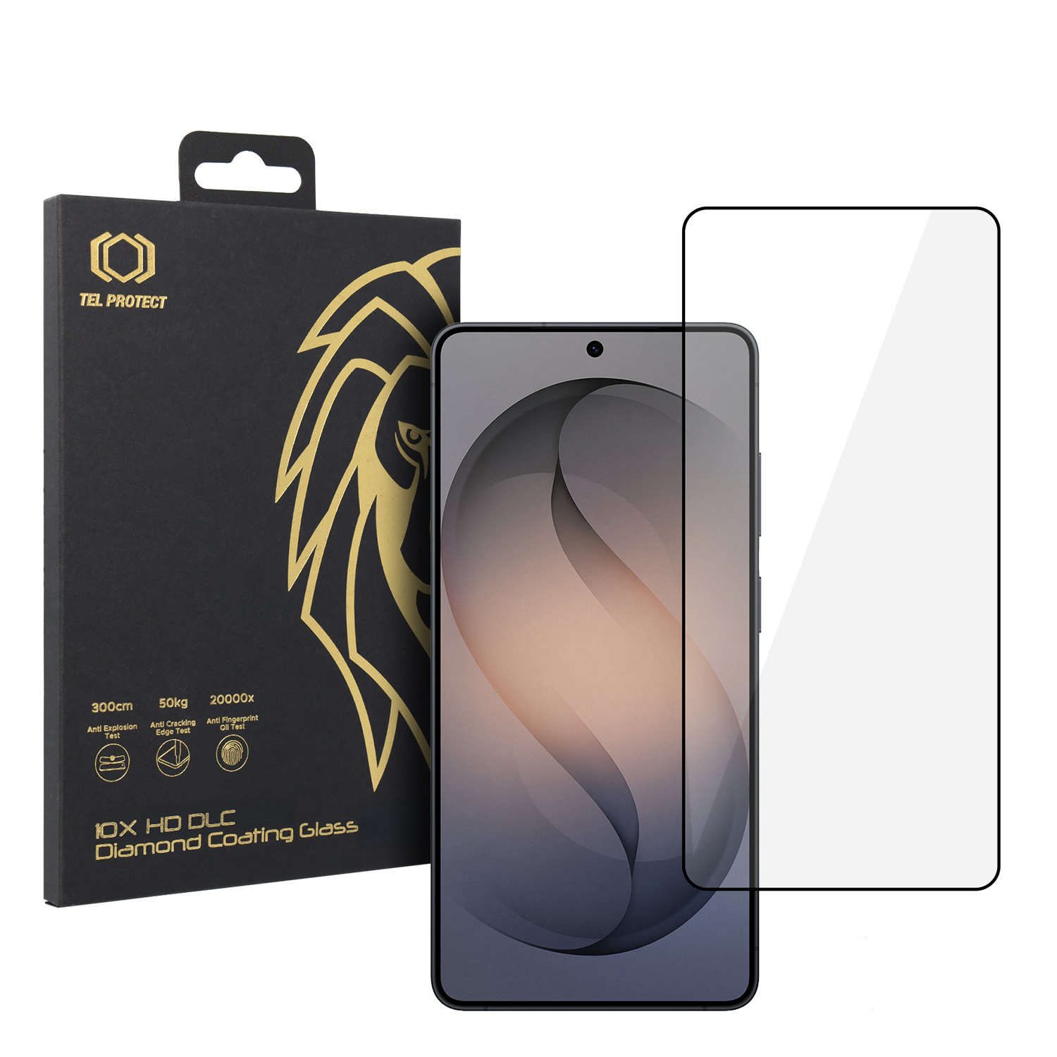 Tempered glass Tel Protect 10X HD DLC Diamond Coating skirtas Samsung Galaxy S25 ULTRA (su fingerprint unlock)