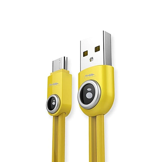 REMAX kabelis Lemen RC-101m - USB į Micro USB - geltonas