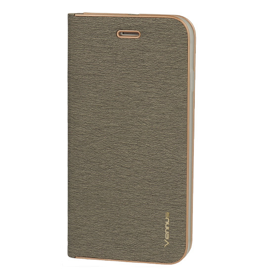Vennus Book dėklas su rėmeliu Iphone 12 Mini telefonui pilkas