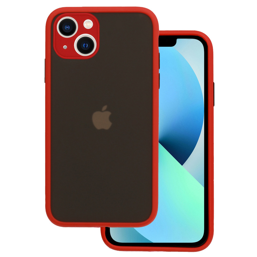 Vennus Color Button Bumper dėklas telefonui Iphone 11 Pro raudonas