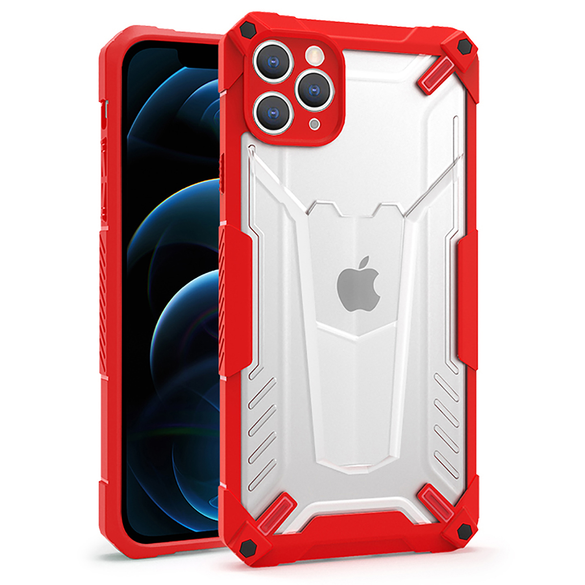 Tel Protect Hibridinis dėklas telefonui iPhone 11 Pro raudonas