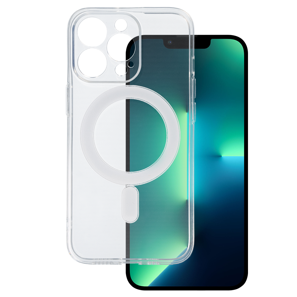 TEL PROTECT MagSilicone dėklas telefonui Iphone 13 Pro skaidrus
