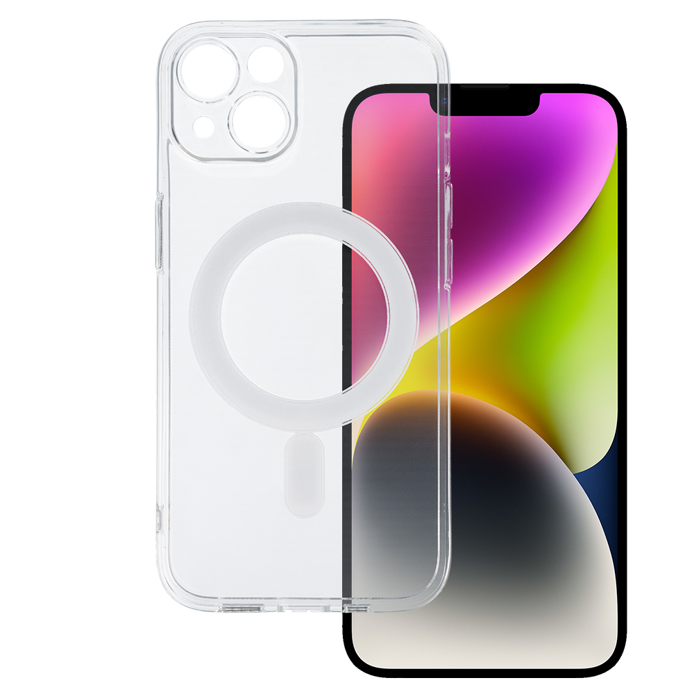 TEL PROTECT MagSilicone Dėklas telefonui Iphone 14 skaidrus