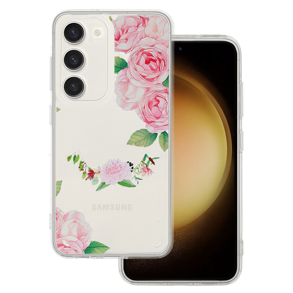Dėklas telefonui Tel Protect Flower Samsung Galaxy A14 4G/5G dizainas 1