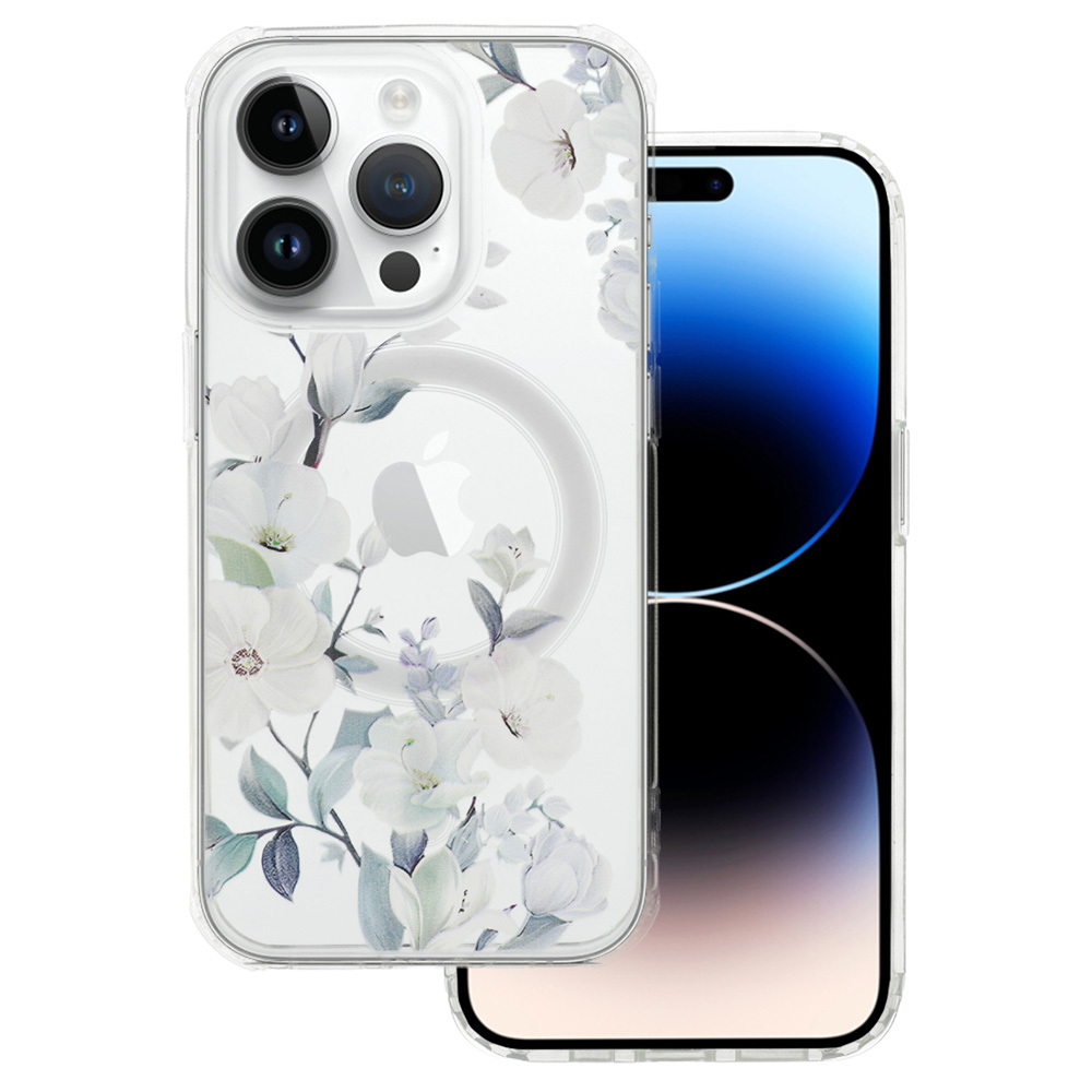 Tel Protect Gėlių Magnetinis dėklas telefonui Iphone 13 dizainas 4