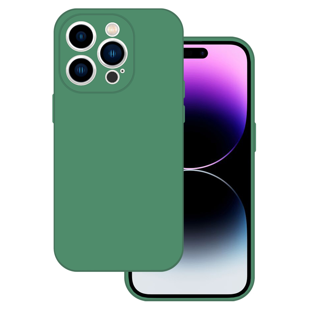 Tel Protect silikoninis Premium dėklas telefonui Iphone 14 Pro tamsiai žalias