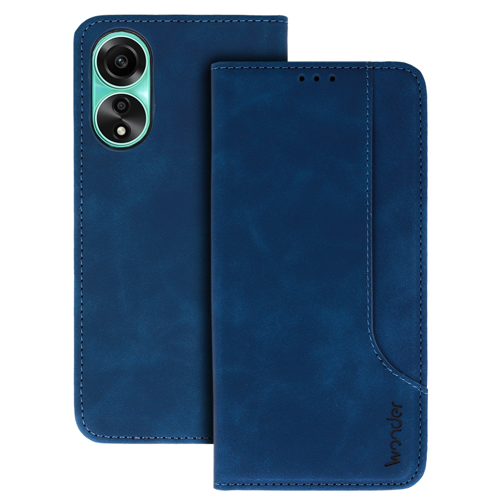 Wonder Prime dėklas telefonui Oppo A78 5G tamsiai mėlynas