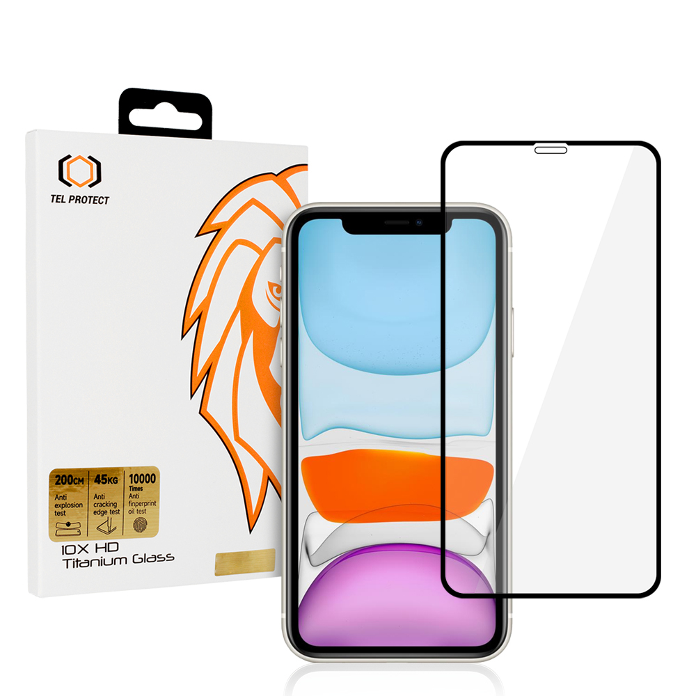 Apsauginis stiklas Tel Protect 10X HD Titanium skirtas Iphone 11/XR