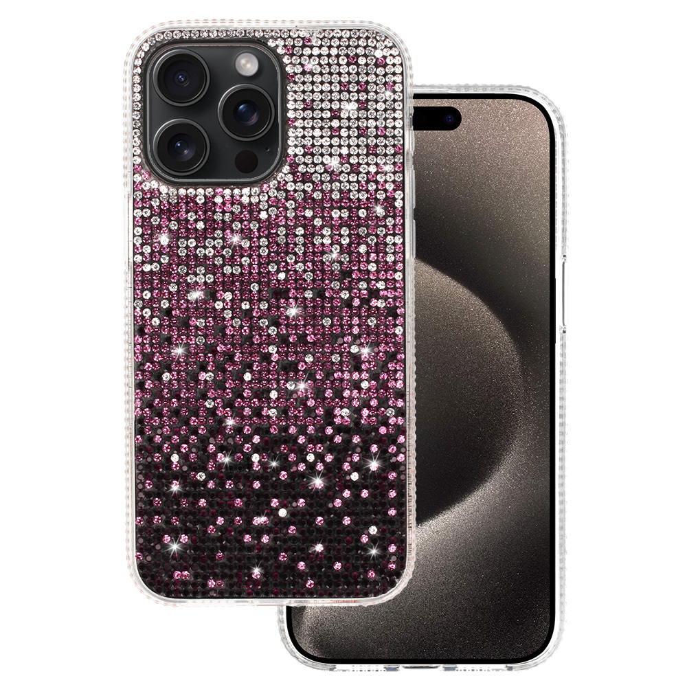 Dėklas telefonui Tel Protect Deimantinis iPhone 13 Pro Max bordo