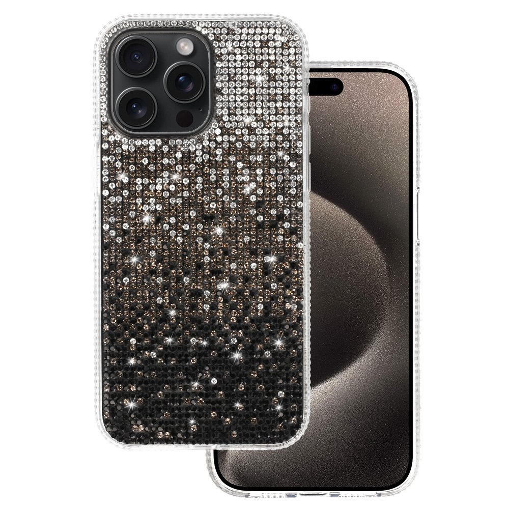 Dėklas telefonui Tel Protect Deimantinis iPhone 13 Pro Max juodas