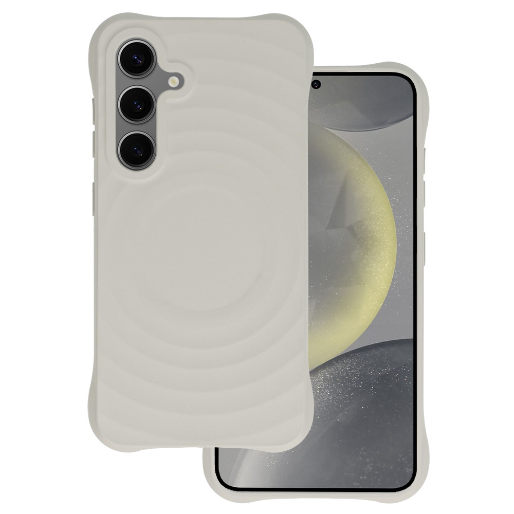 Tel Protect Wave Magnetinis dėklas telefonui Samsung Galaxy S23 FE pilka