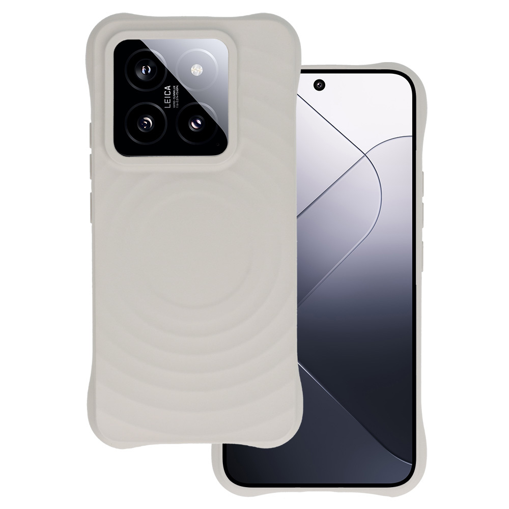 Tel Protect Wave Magnetinis dėklas telefonui Xiaomi 14 Pro pilka