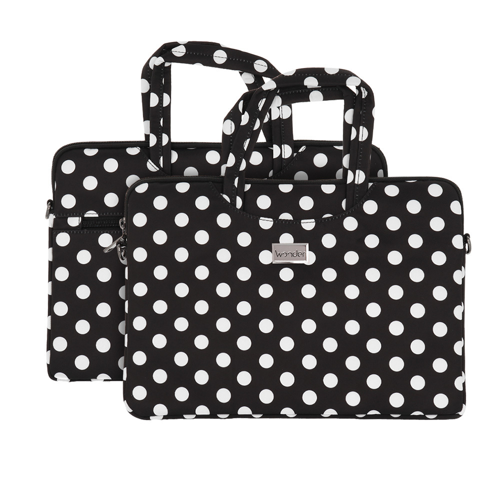 Wonder Dėklas nešiojamam kompiuteriui 17 colių juodas polka-dot