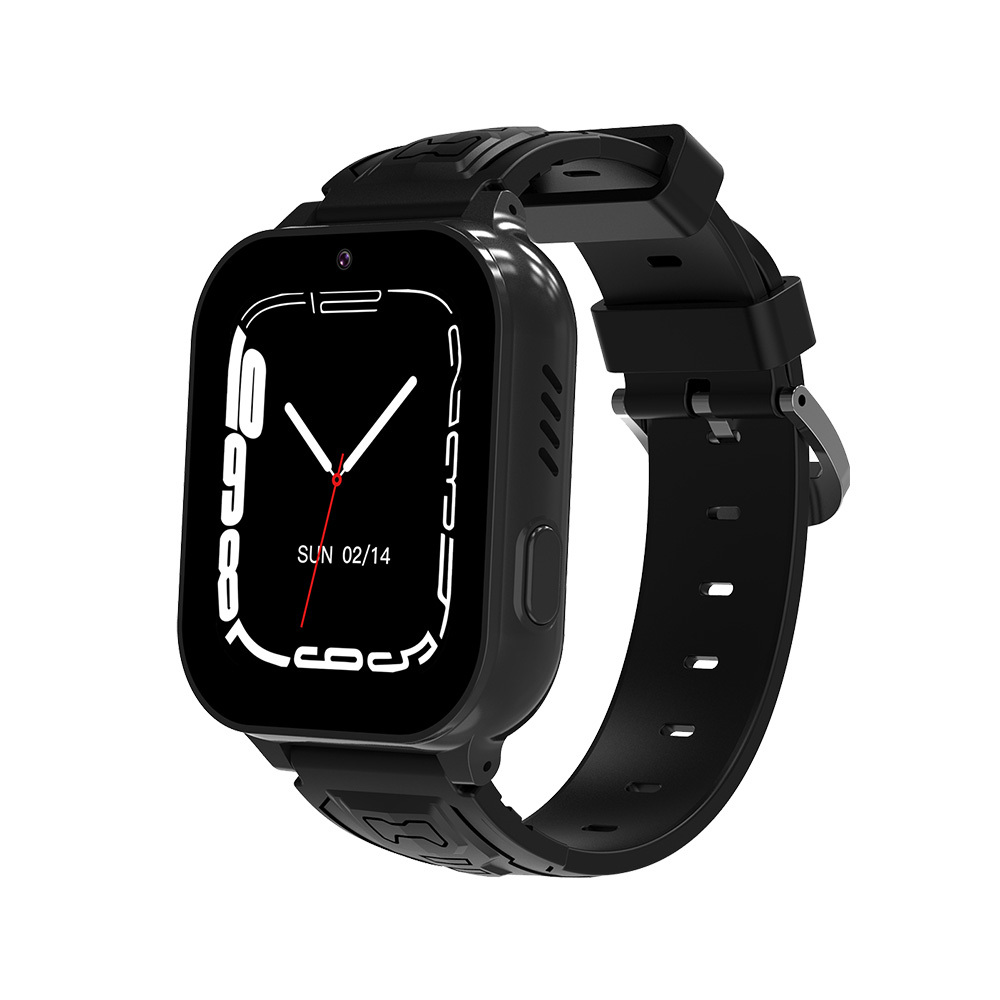 Blavec išmanusis laikrodis K-02 Vaikams su balso skambučiu / GPS / 4G / SOS (SWK02-B) juodas
