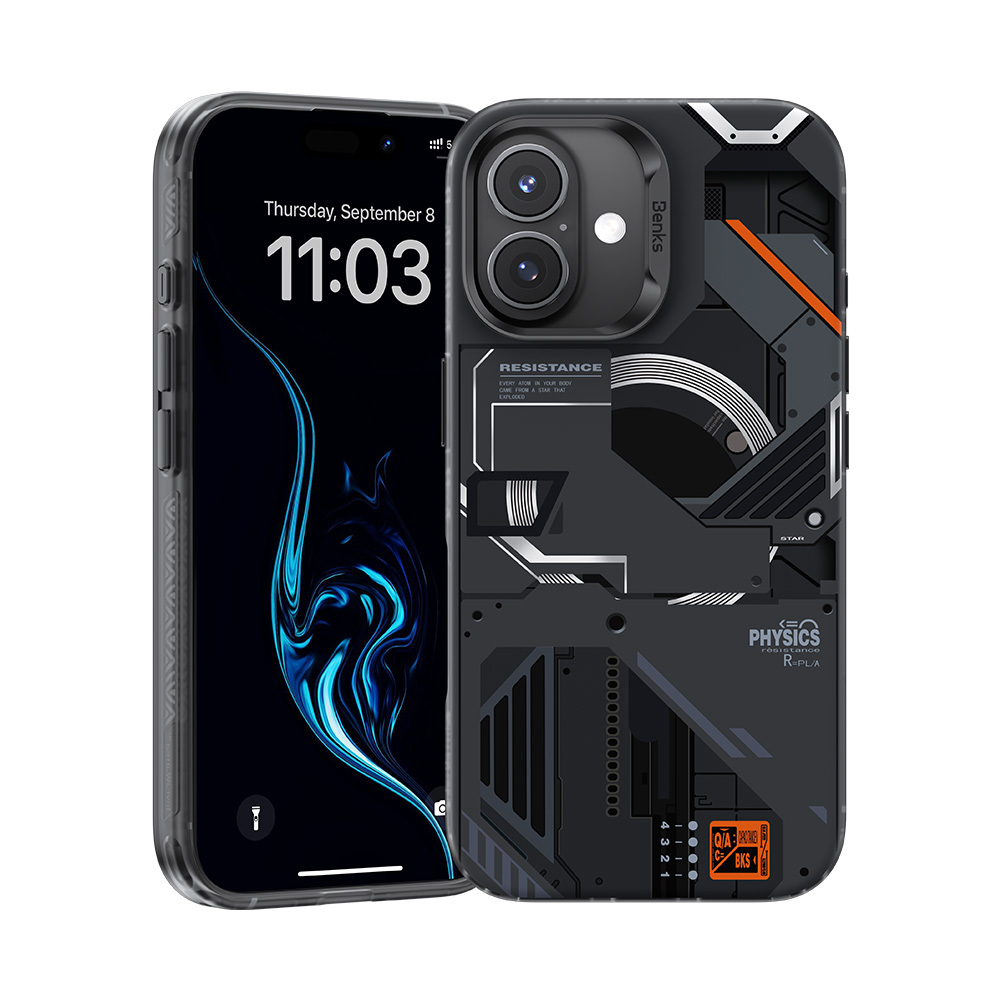Benks Magnetinis Mecha serijos dėklas Iphone 16 Plus juodas