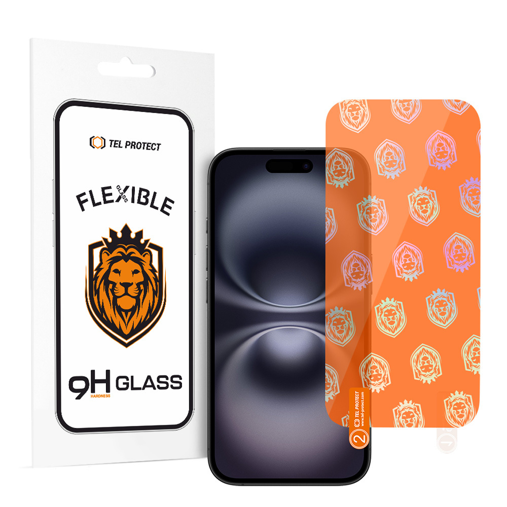 Tel Protect Best Flexible Hybrid grūdintas stiklas iPhone 16 Plus