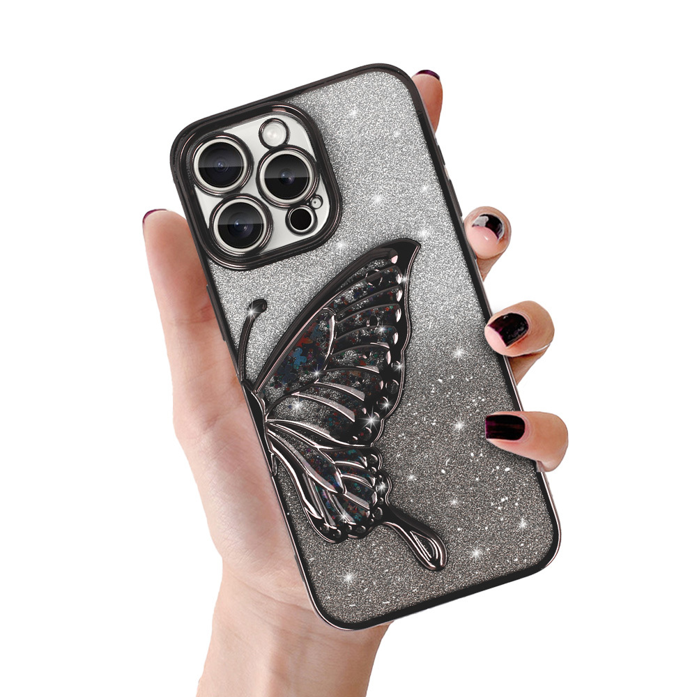 Tel Protect Butterfly vandens dėklas telefonui Iphone 13 Pro Max juodas